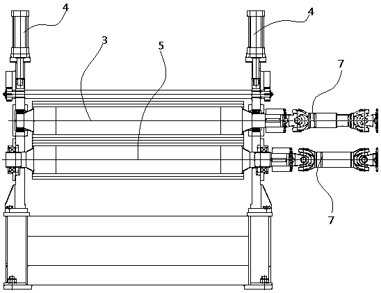 Unwinding steel coil leveling machine