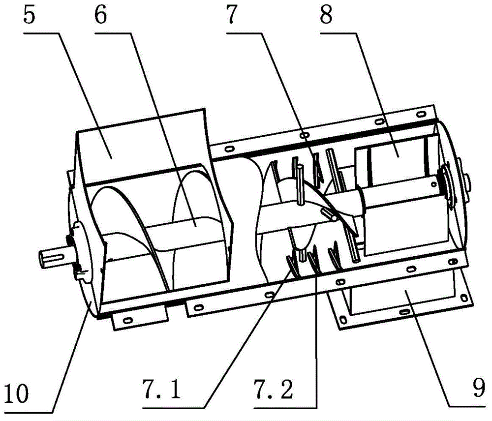 Bract leaf returning corn harvester