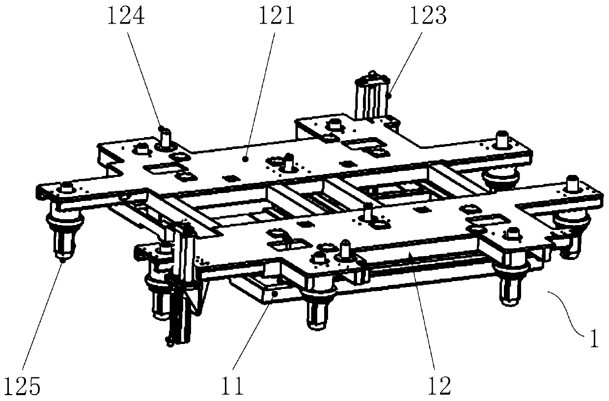 Floating docking device, battery swapping robot and locking, unlocking and locking and unlocking methods