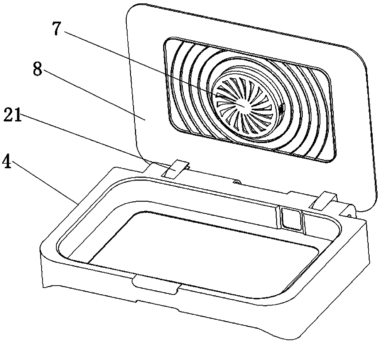 Garbage can with multifunctional key and annular indication lamp