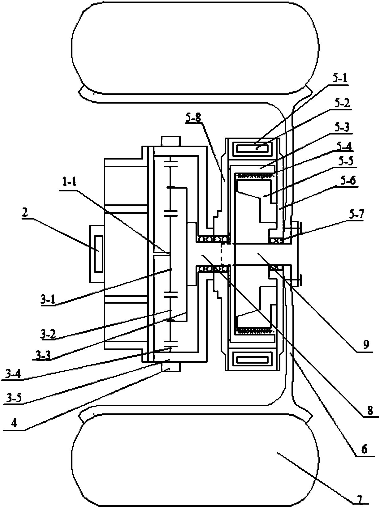 In-wheel motor electric vehicle braking system and braking energy recovery control method