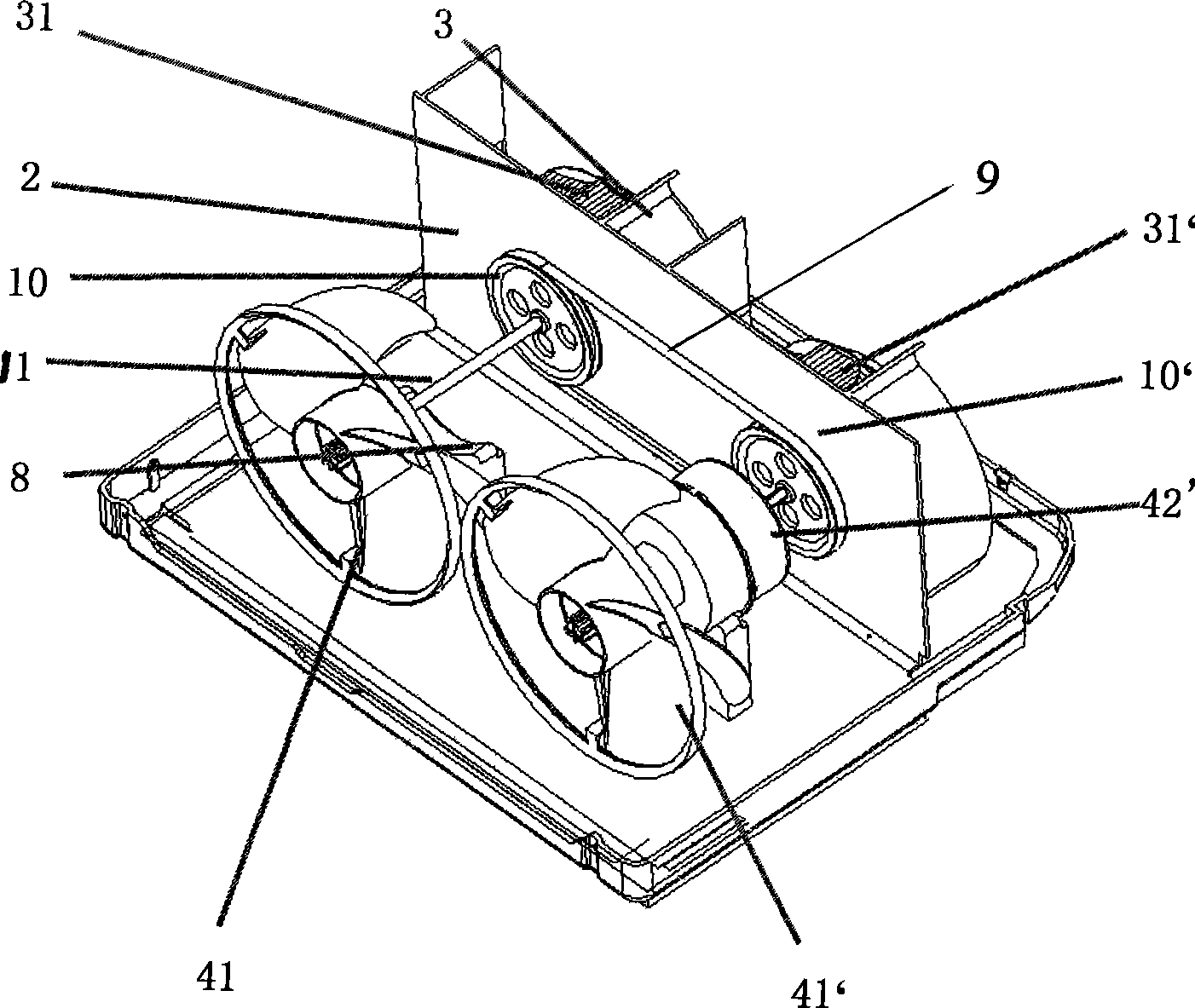 Pulley transmission structure of window air conditioner fan