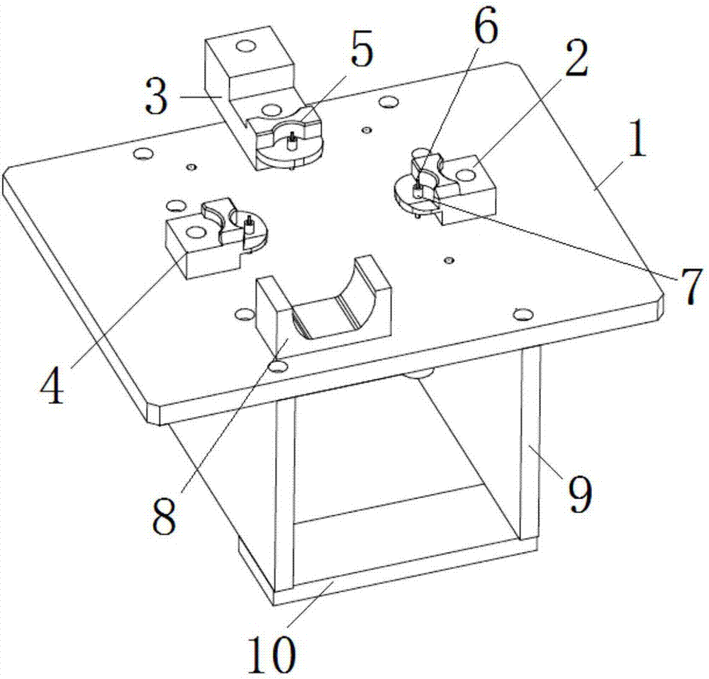 Auxiliary tooling for installing glass lifter motor