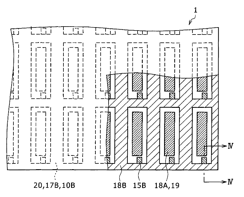 Display device and method for production thereof