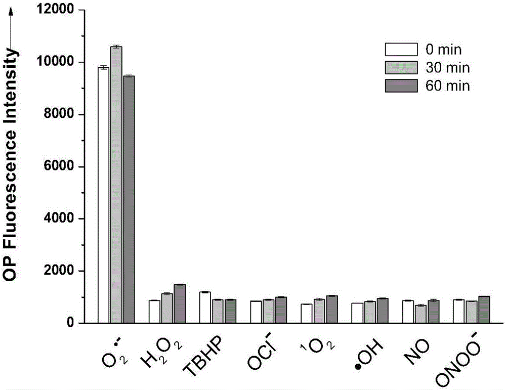 Fluorescent probe as well as preparation method and application thereof