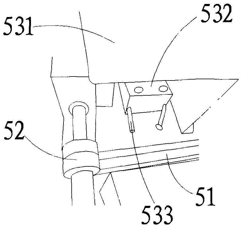 Continuous processing device for the outer surface of the small side plate of the table tennis racket