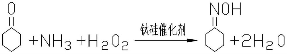 Total mixed flow-plug flow combined cyclohexanone ammoximation process and device