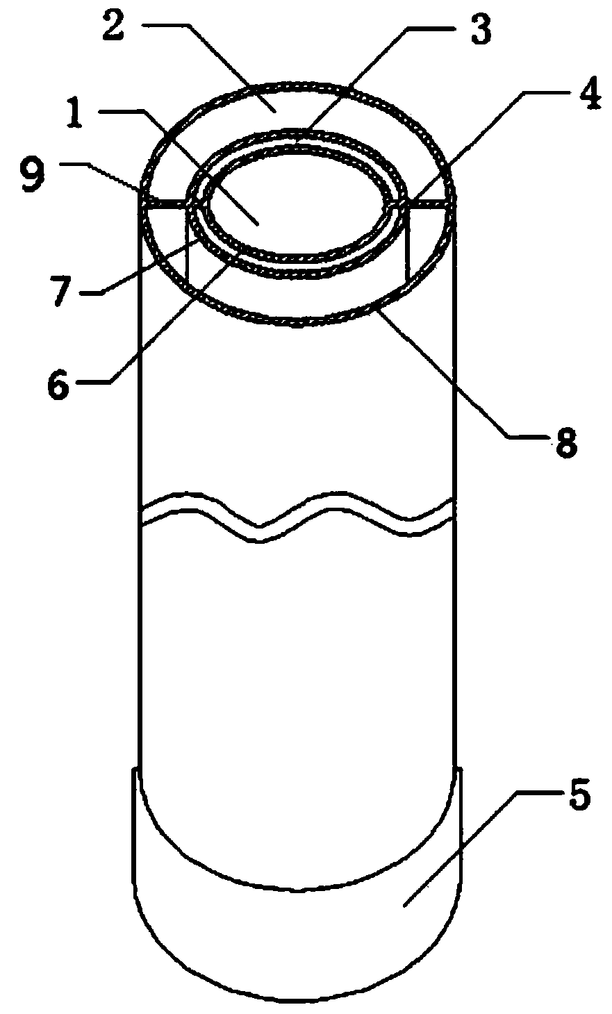 Novel sleeve type buried pipe