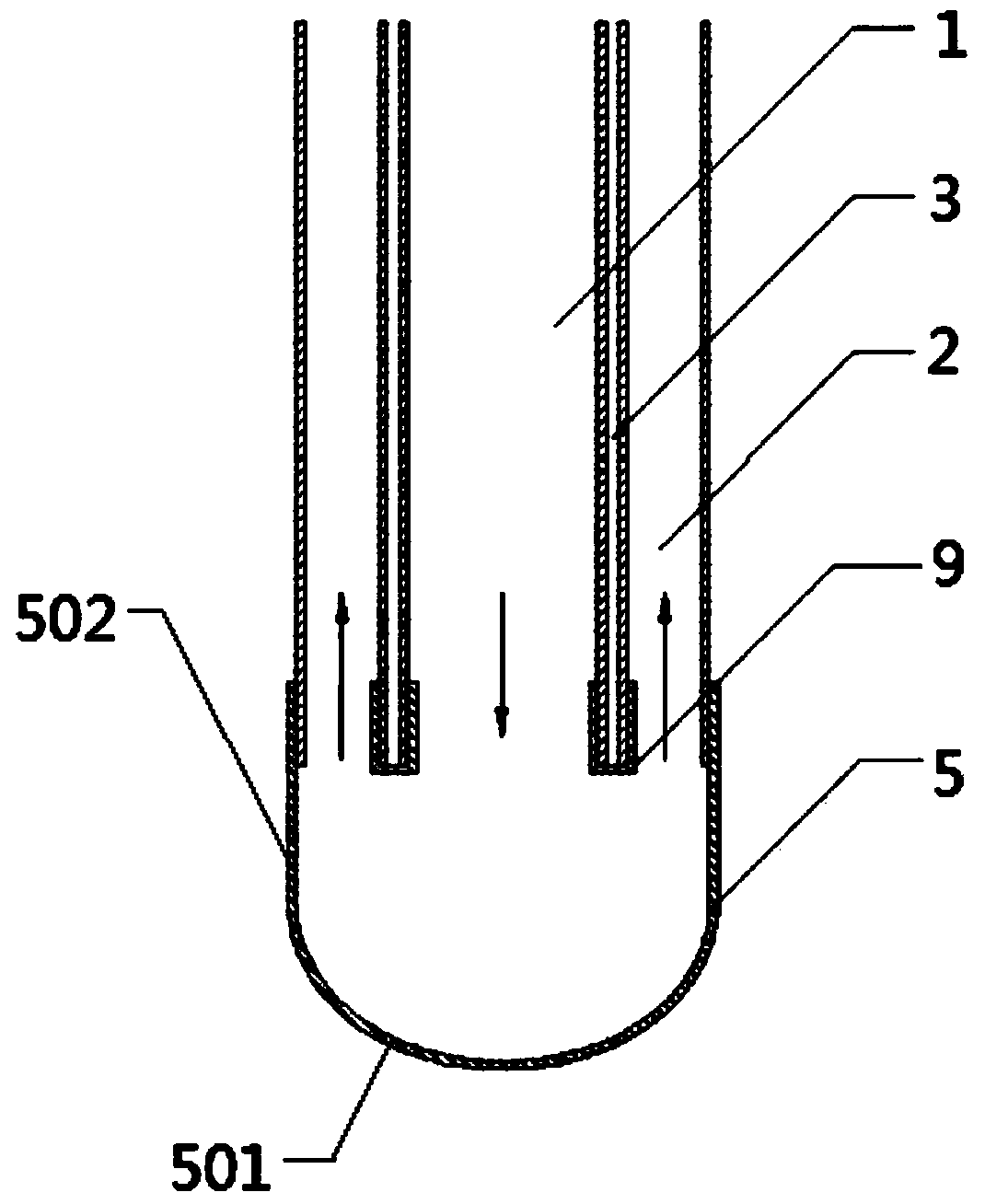 Novel sleeve type buried pipe