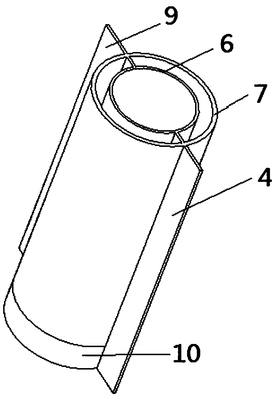 Novel sleeve type buried pipe