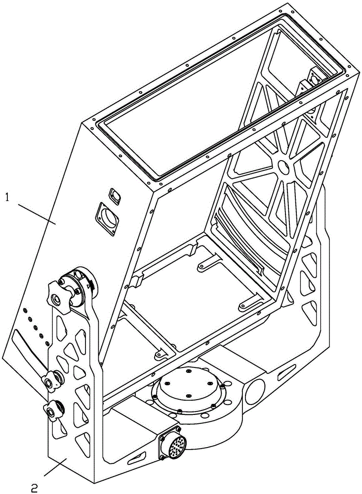 Radar antenna manual pitching mechanism