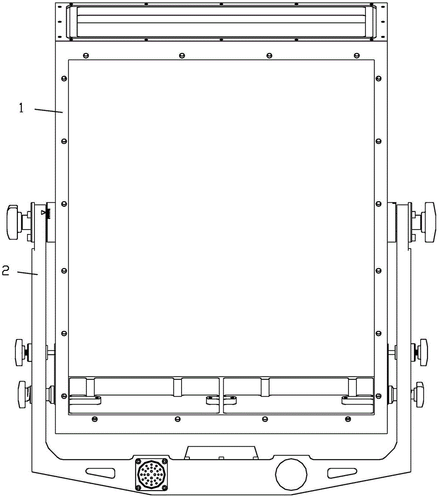 Radar antenna manual pitching mechanism