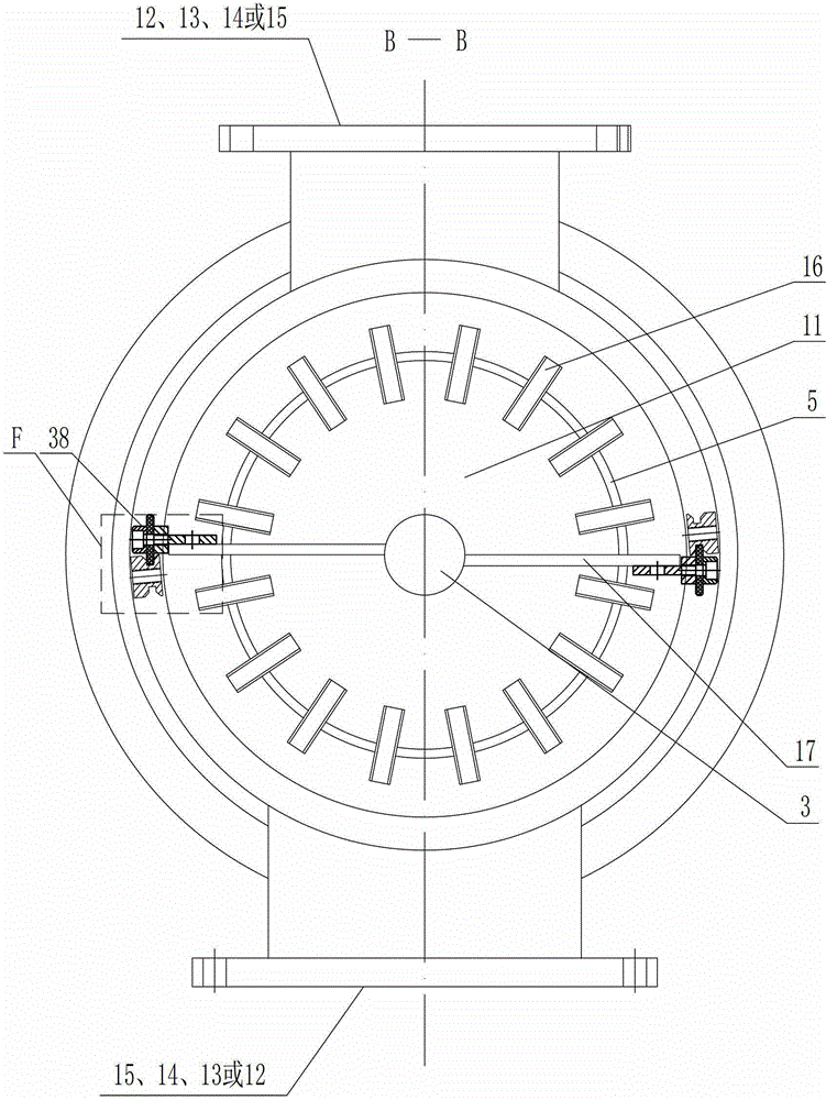 Rotating drum type block prevention device for sewage or surface water source heat pump system