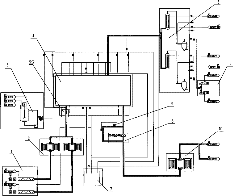 Chemical treating method for melt polycondensation high polymer old material regeneration