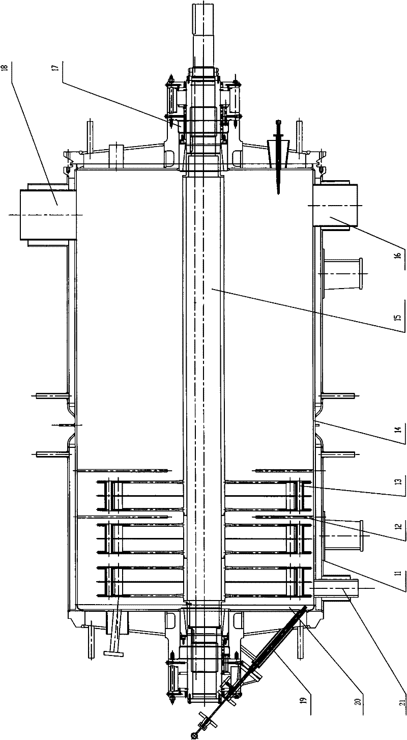 Chemical treating method for melt polycondensation high polymer old material regeneration