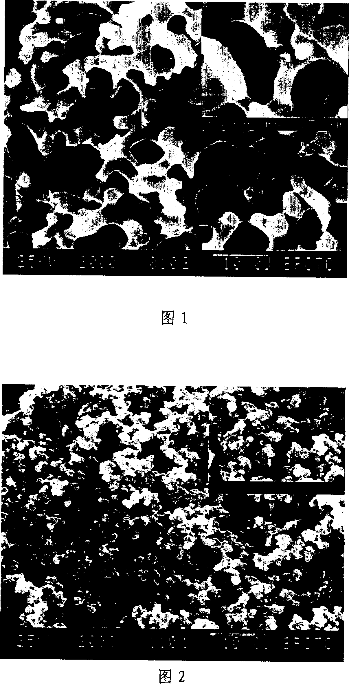 Method for preparing zeolite material in perforation type of multilevel pore canals