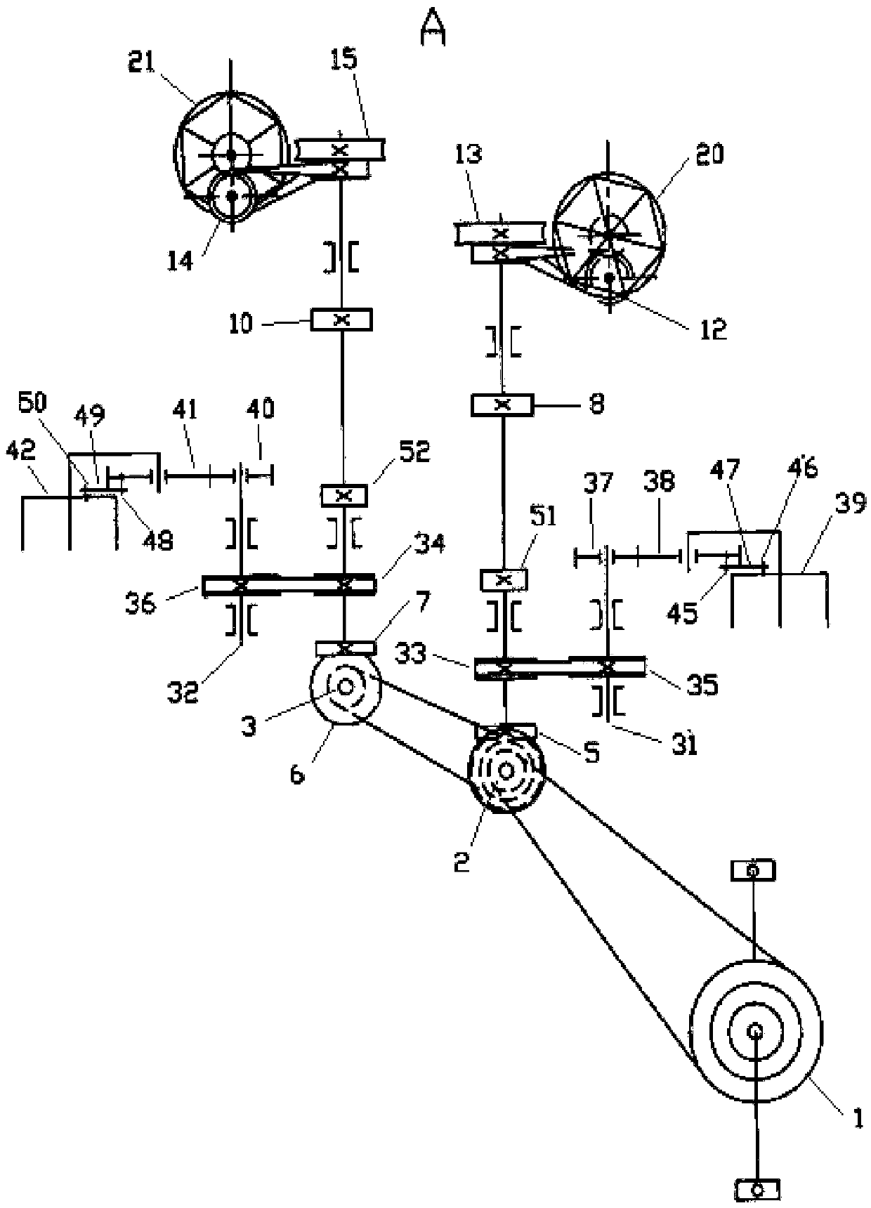 Chain drive labor-saving pedal silk reeling machine