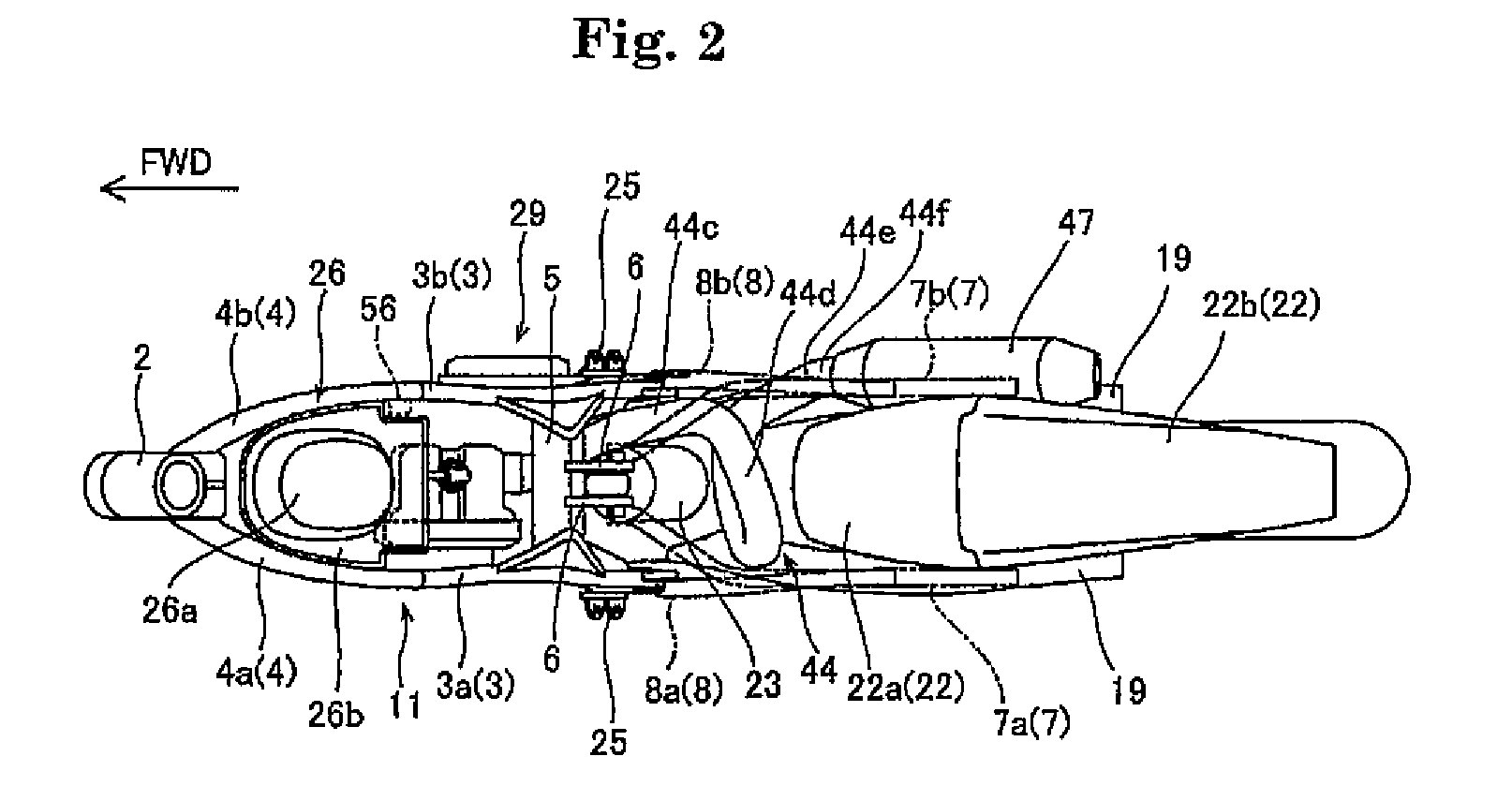 Relative configuration of an engine intake pipe for a motorcycle