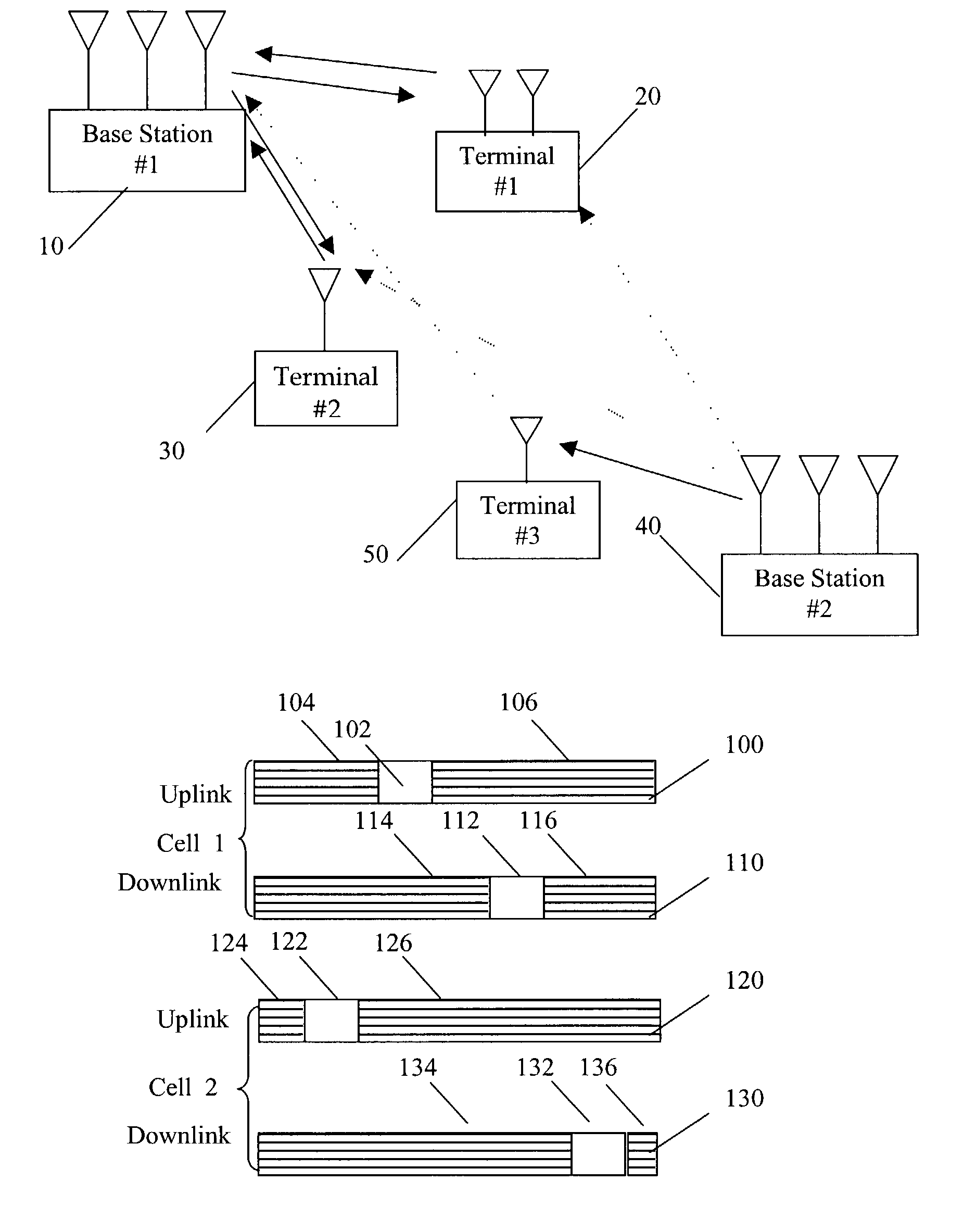 Method and system for multi-cell interference reduction in a wireless communication system