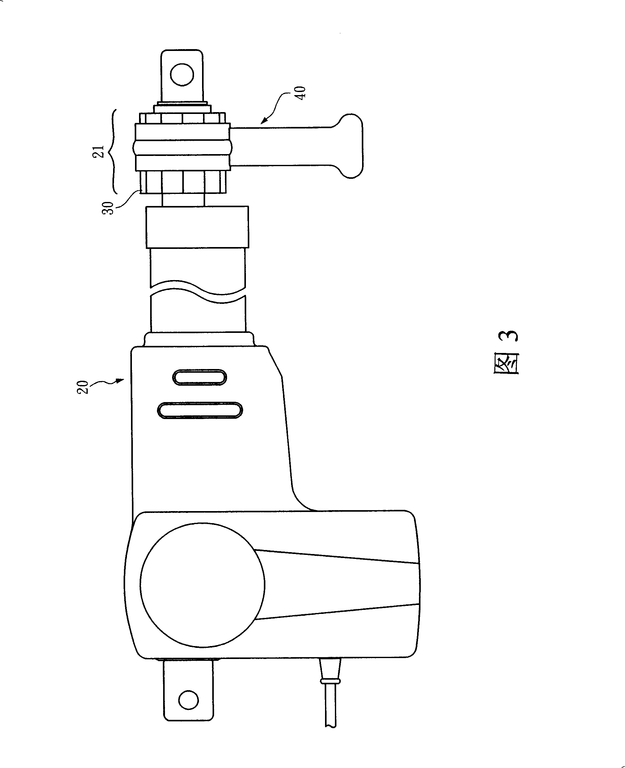 External control element of rapid loose device of linear actuator