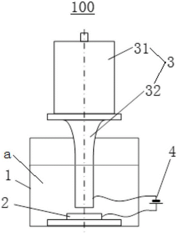 Device and method for realizing deuterium deuterium thermonuclear fusion through ultrasonic cavitation