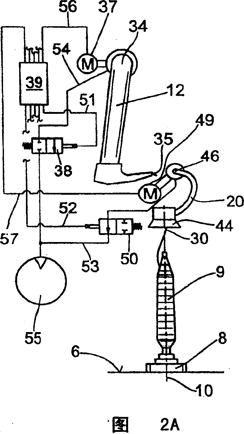 Method and device for starting working position of apparatus for manufacturing cross winding bobbins