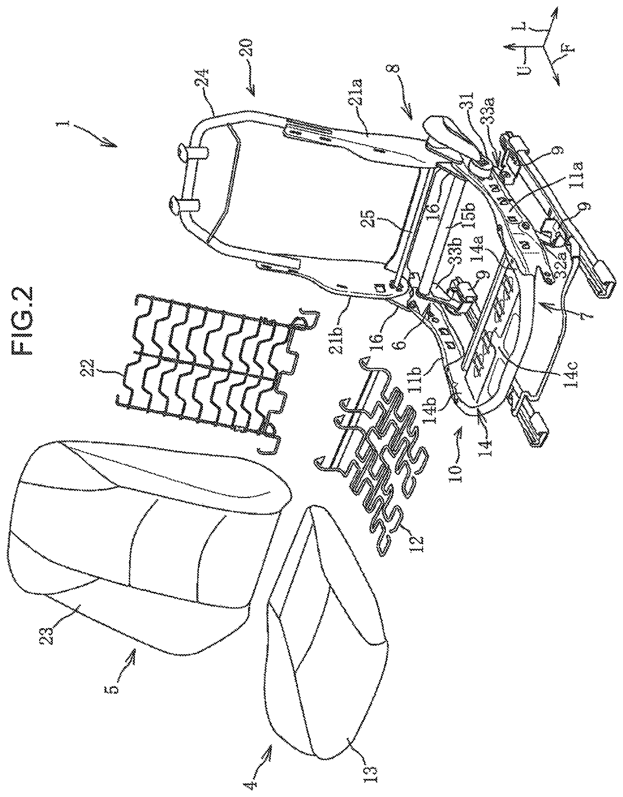 Vehicle seat structure