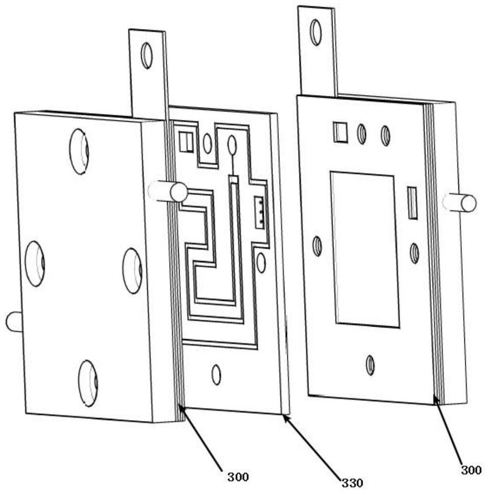 Water electrolysis device and automobile auxiliary air inlet device