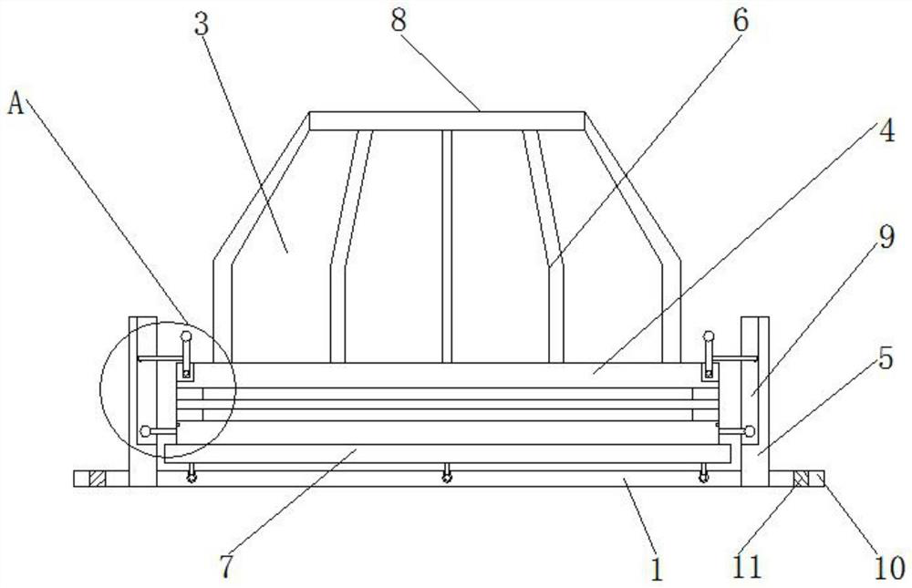 Mobile phone loudspeaker basin stand with anti-dislocation function