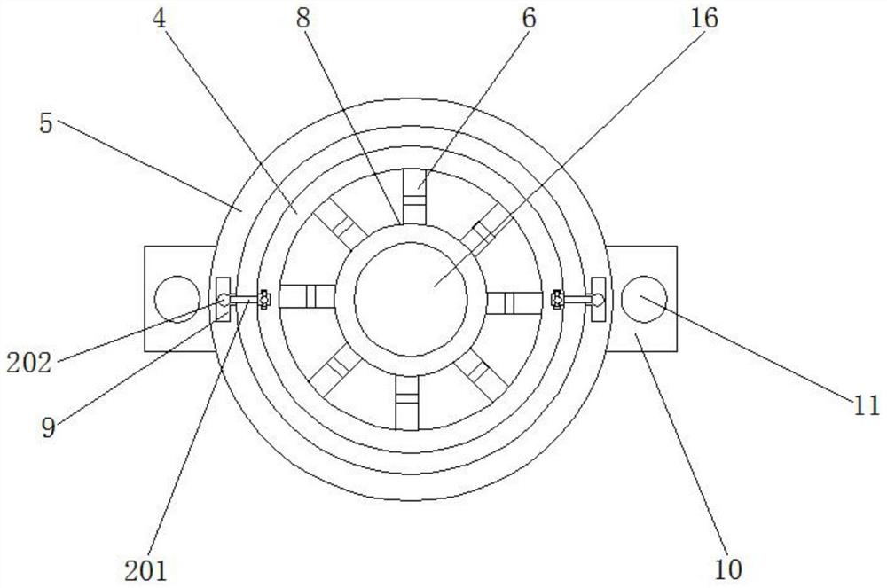 Mobile phone loudspeaker basin stand with anti-dislocation function