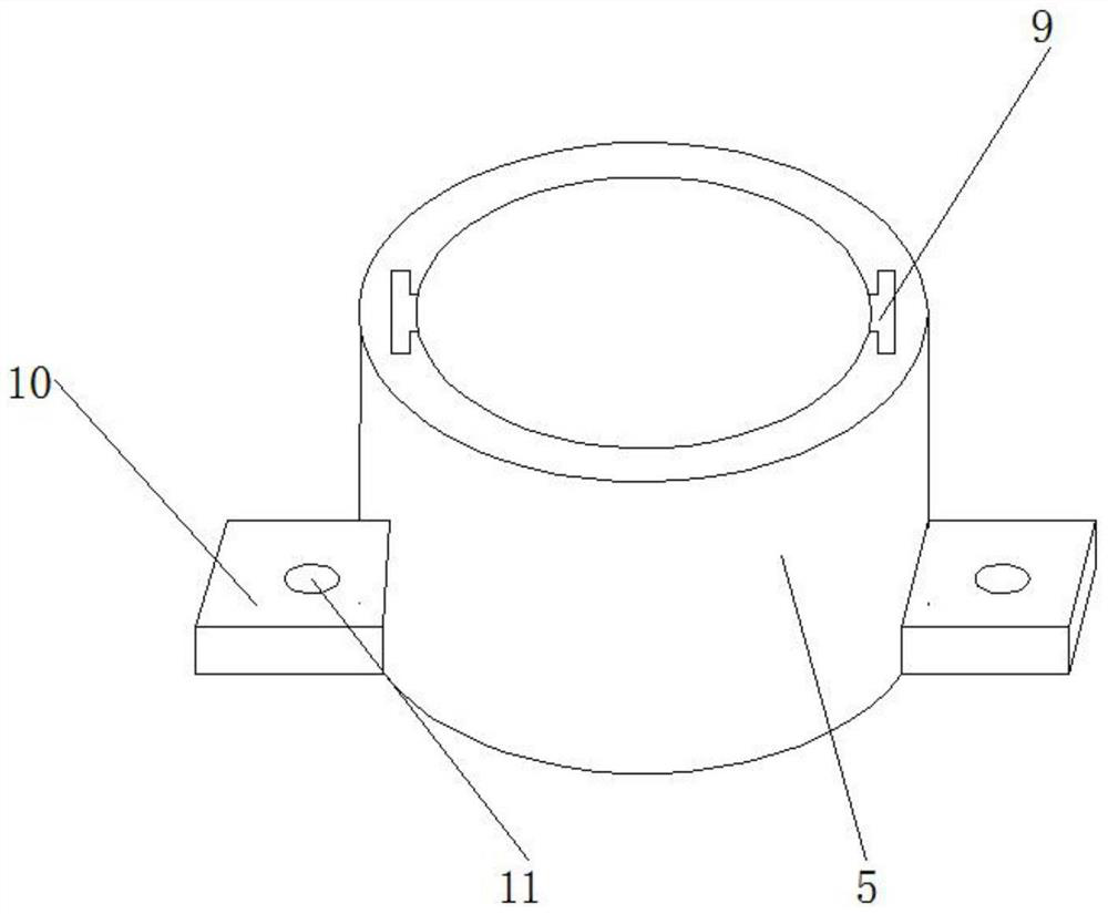 Mobile phone loudspeaker basin stand with anti-dislocation function