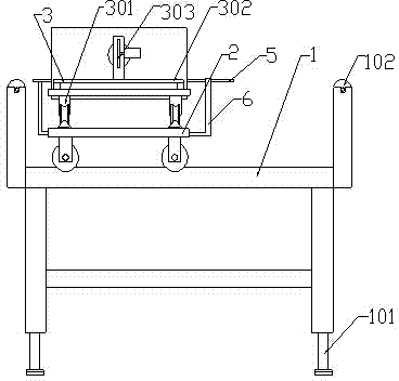 Fiberglass online cutting machine with dust collecting device