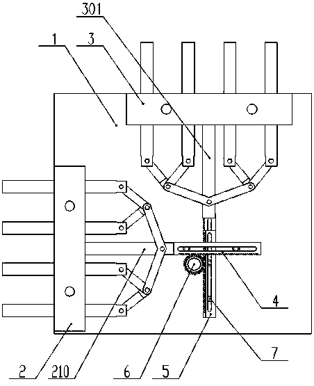 A bidirectional pressing device with multi-point pressing