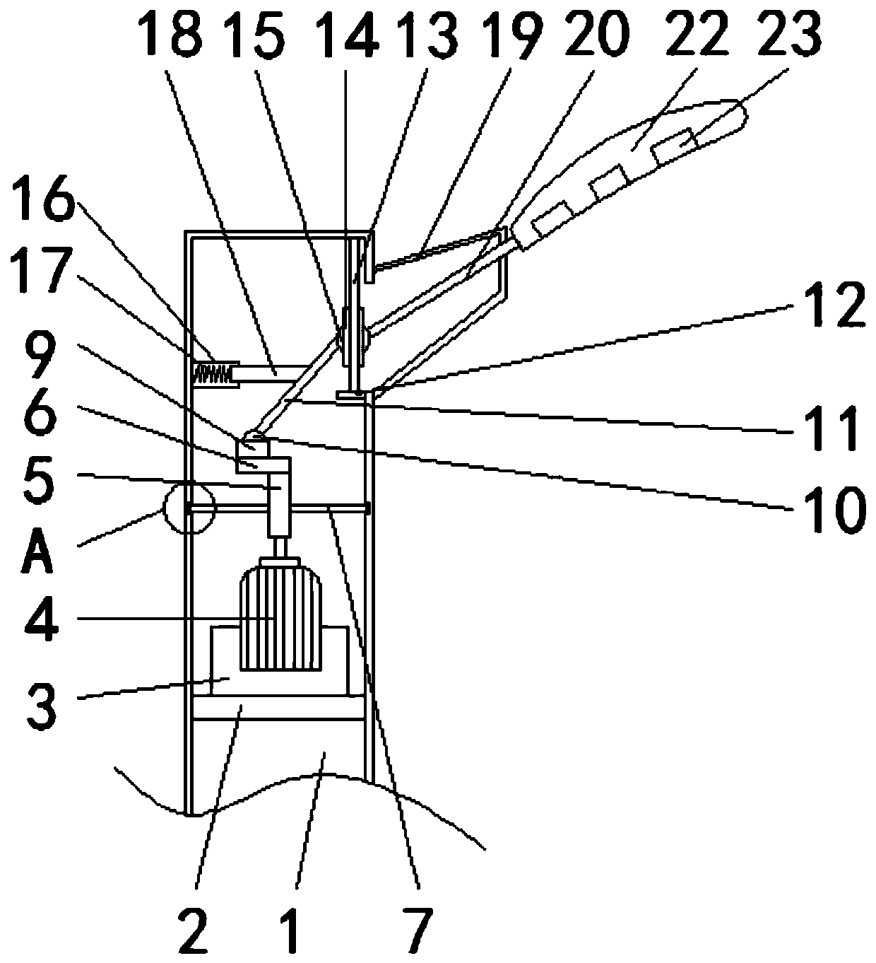 A LED street lamp that is convenient to adjust the irradiation position