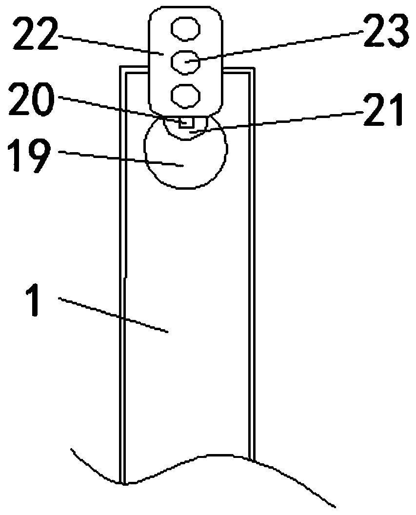 A LED street lamp that is convenient to adjust the irradiation position