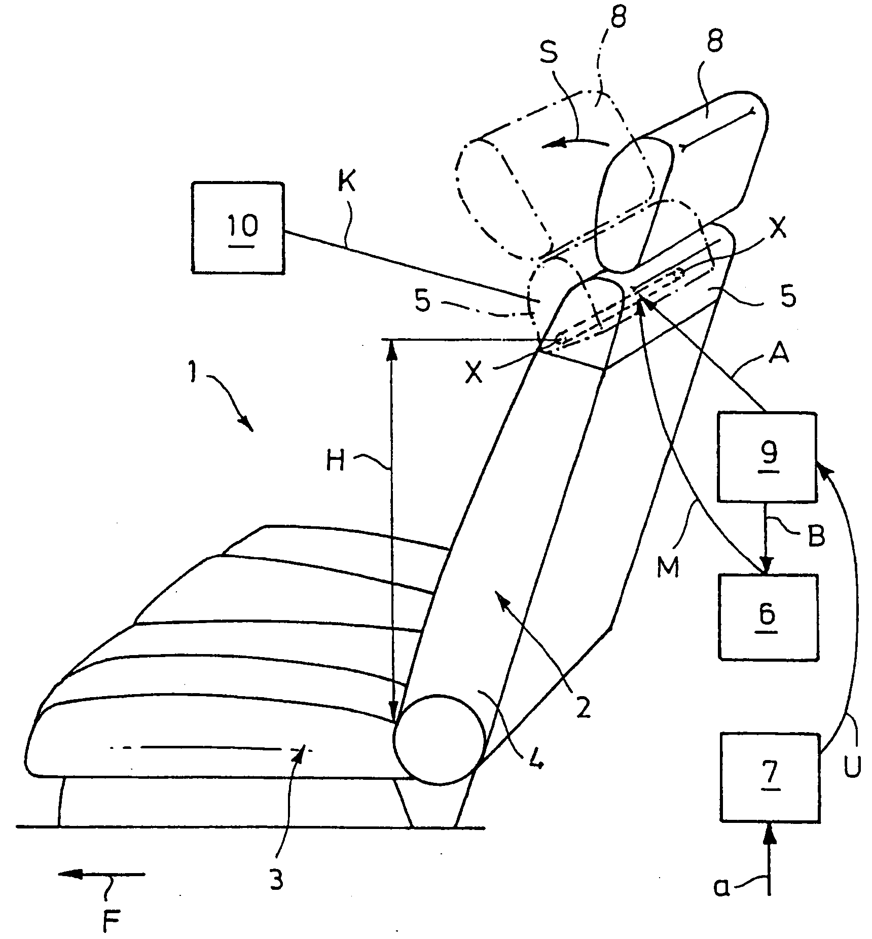 Seat back for a vehicle seat comprising an integrated protective device