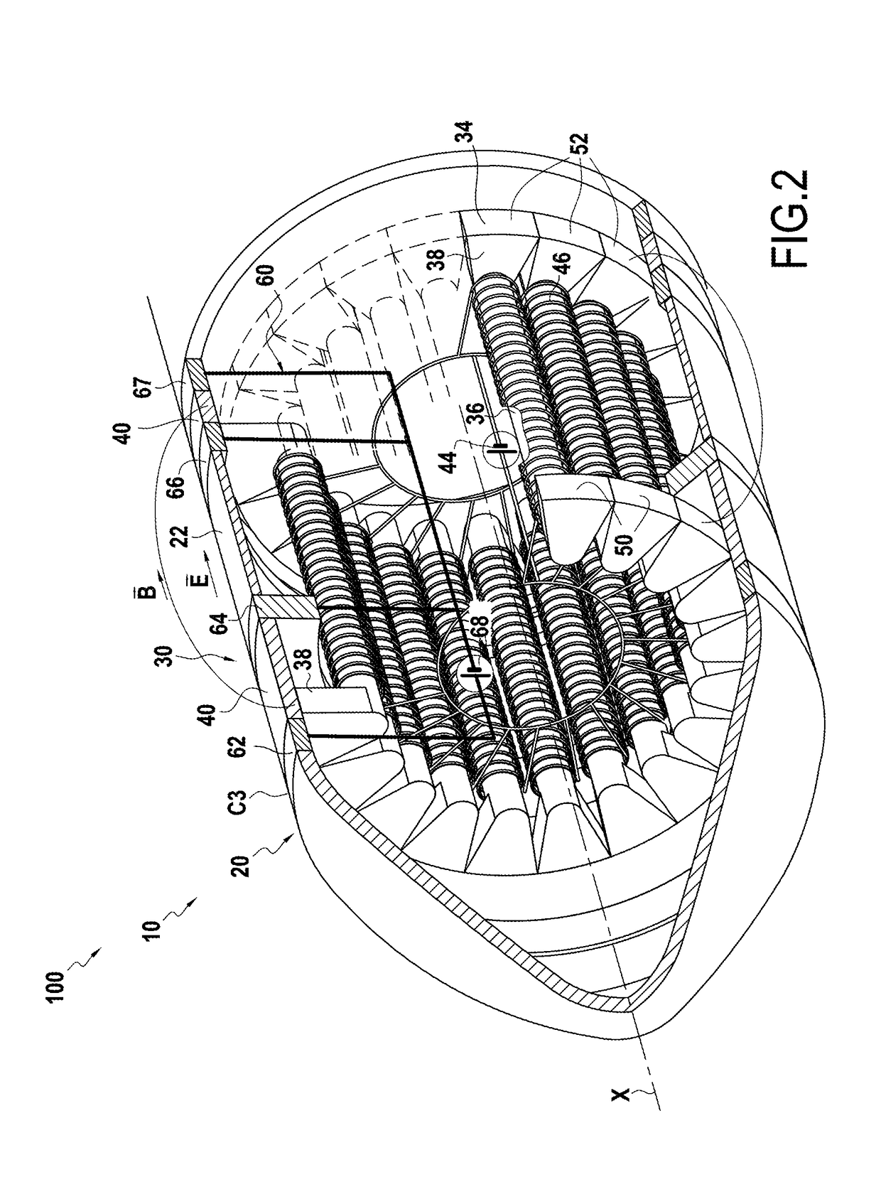 Hall effect thruster and a space vehicle including such a thruster