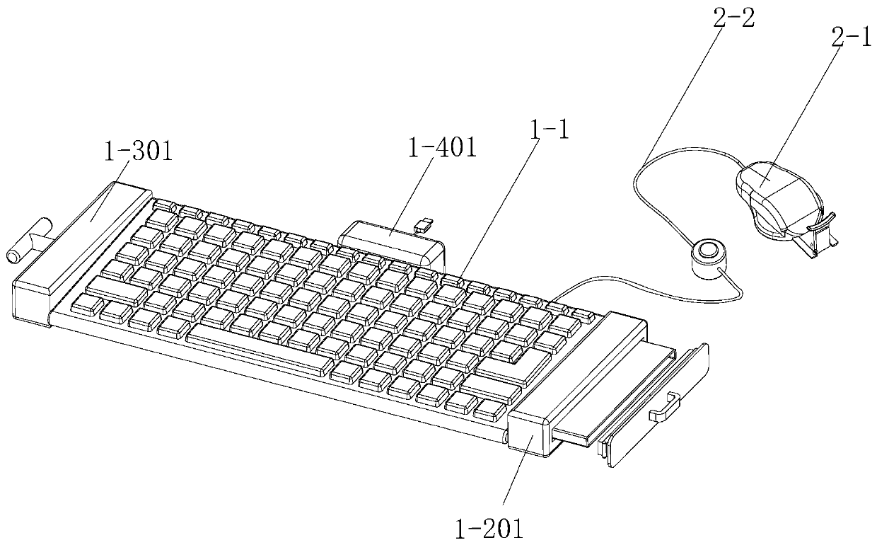 Keyboard and mouse integrated computer input equipment