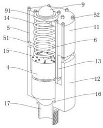 Double-spring direct-acting overload valve