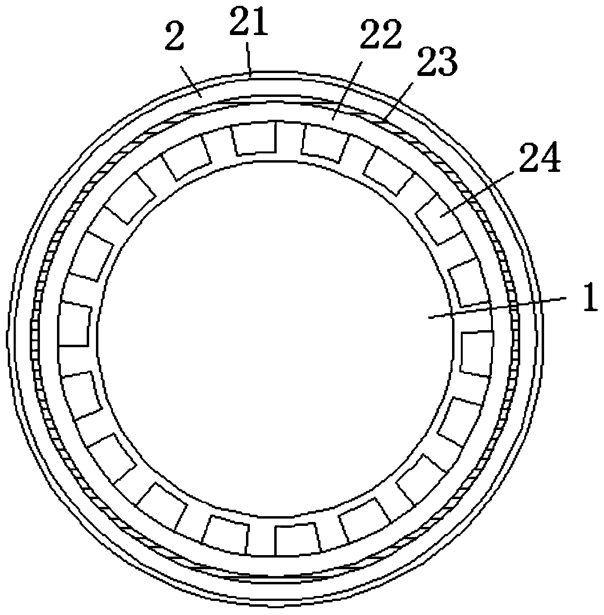 An overload self-locking device for gas spring