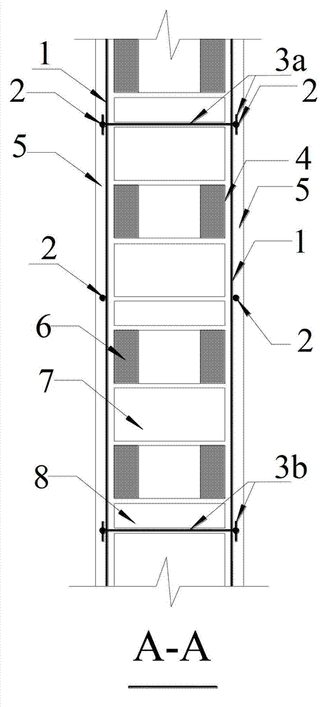 Method for reinforcing row-lock wall through adopting wire entanglement and cement mortar