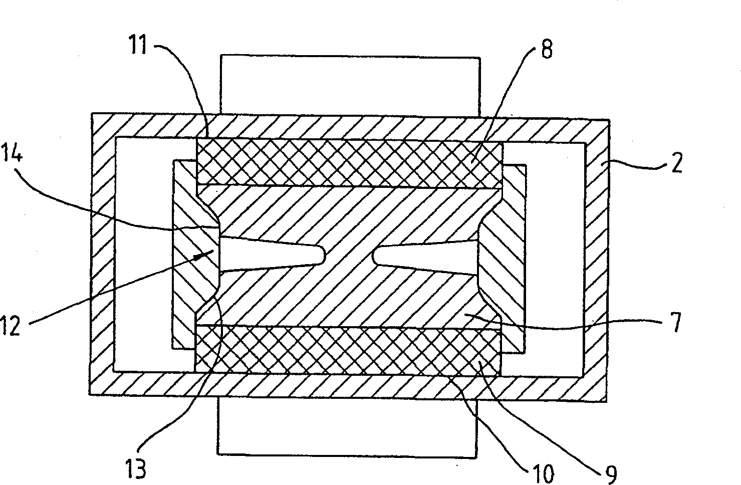 Friction damper, especially for washing machines with a rotating drum