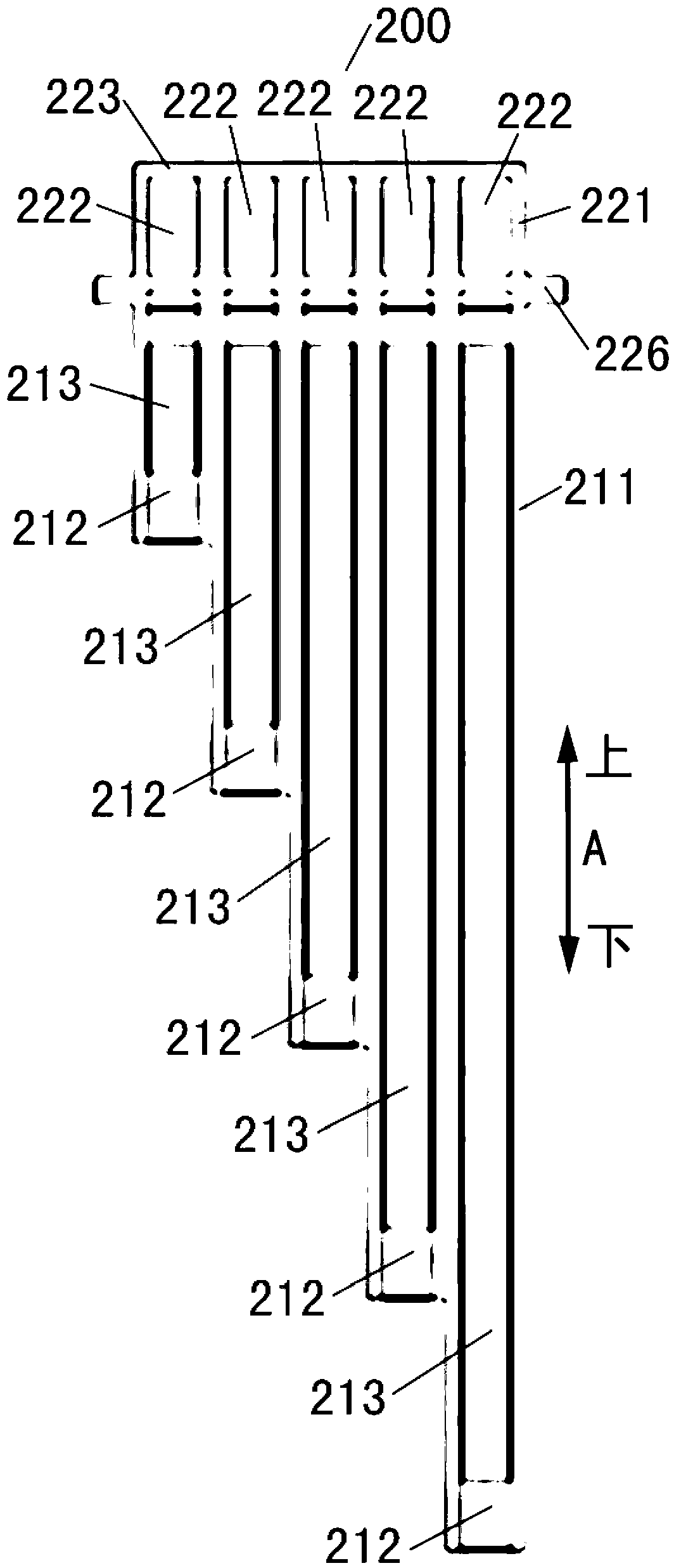 Detergent storage box component and washing machine provided with same