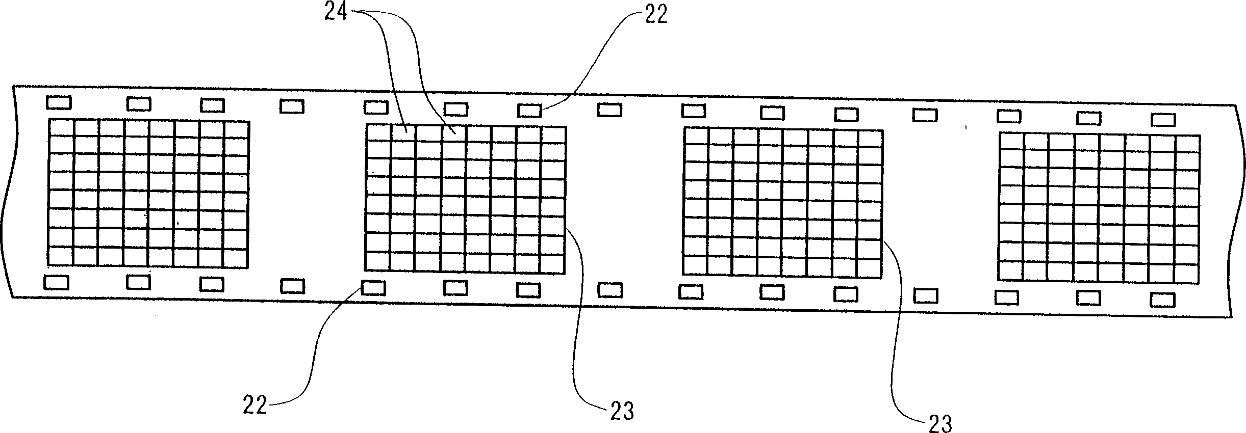 Detecting device of printed circuit board for mounting electronic element and figure poorness identification method
