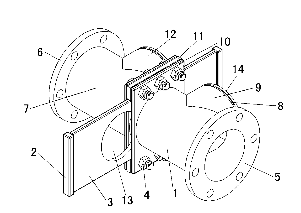 Pumping concrete cleaning divider and application method thereof