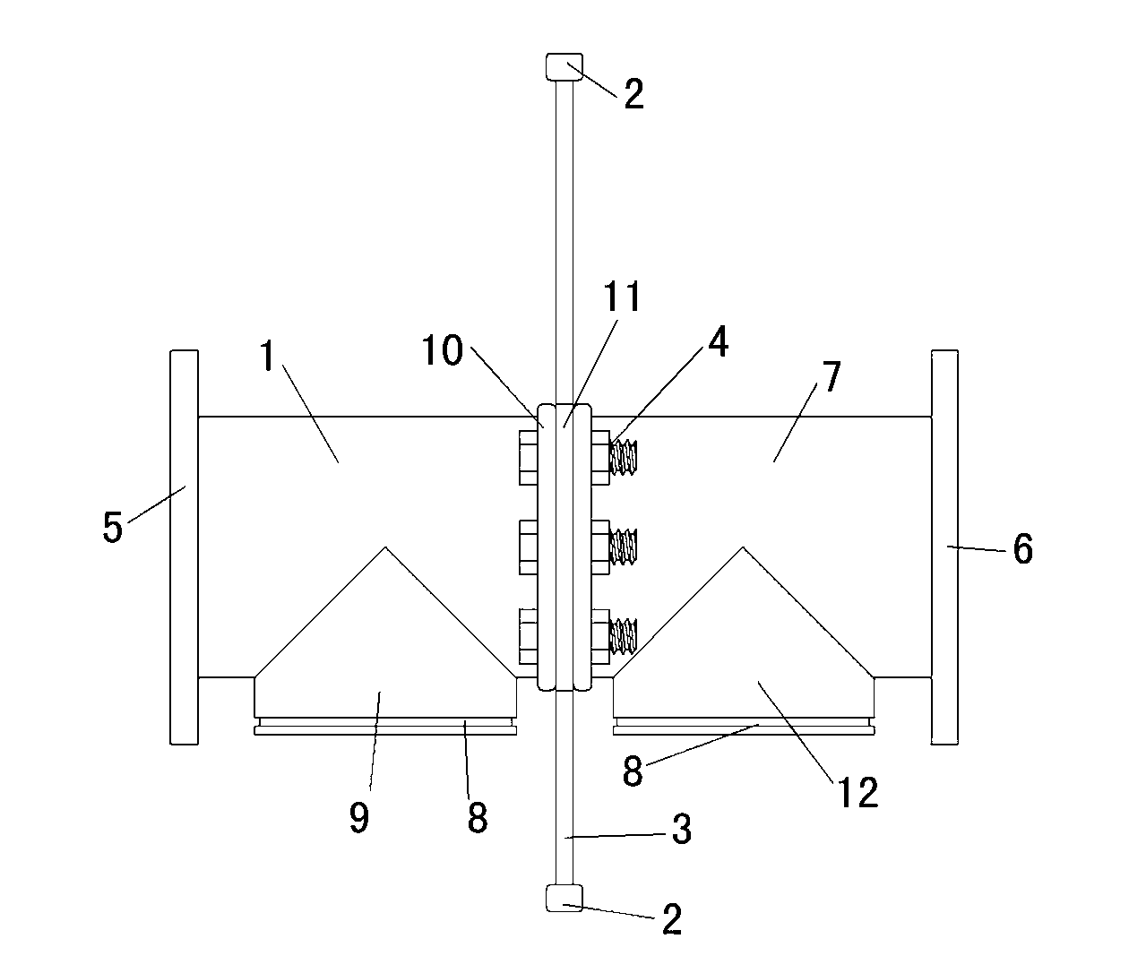 Pumping concrete cleaning divider and application method thereof