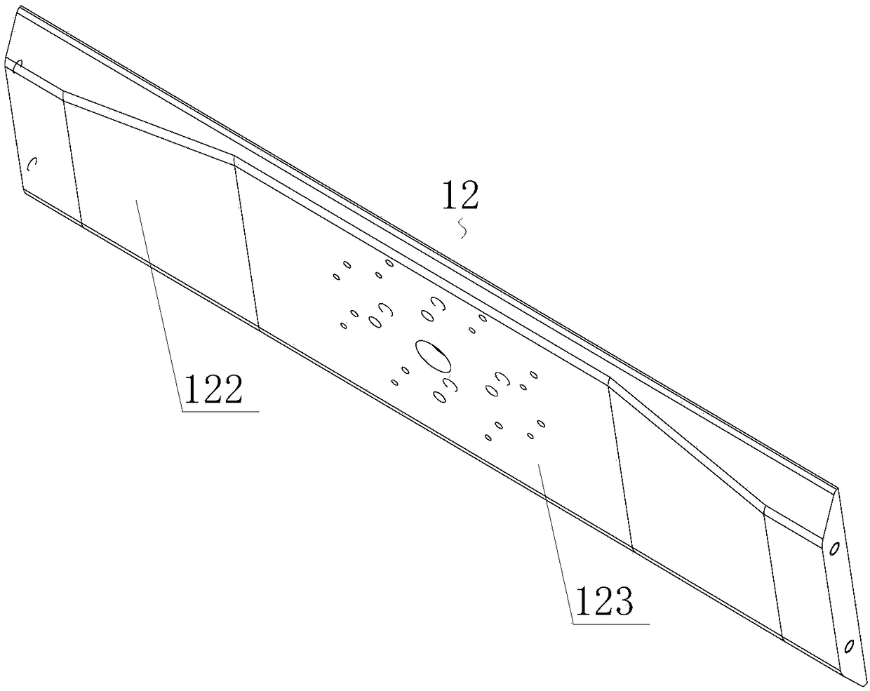 Material stabilizing device and online detecting system thereof