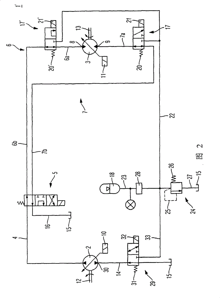 Hydrostatic drive with braking energy recovery feature