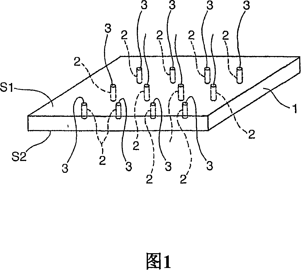 Anisotropic electrically conductive structure