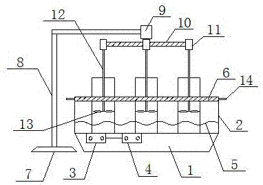 Operation technology for soaking palladium chloride on CQ-1 porcelain beads and application device thereof